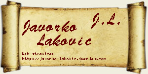 Javorko Laković vizit kartica